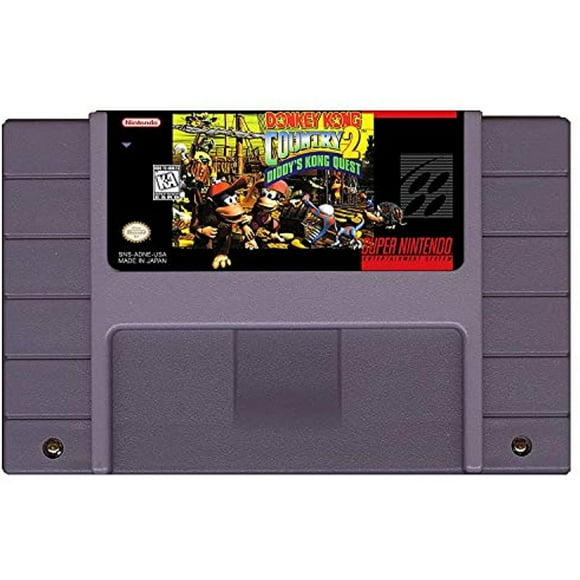 Donkey Kong Country 2: Diddy's Kong Quest - (Super Nintendo, SNES) - Reproduction Video Game Cartridge
