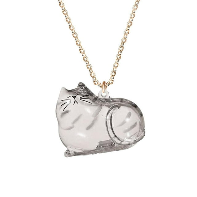 SharkTRUE Pendentif Commémoratif Cheveux de Chat, Capsule Commémorative Cheveux de Chat Porte-Clés, Bouteille de Stockage Cheveux d'Animaux, Bouteilles Adorables Souvenirs Cheveux de Chat, Cadeaux Créatifs pour les Amoureux des Chats