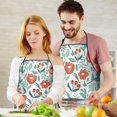 thumbnail image 5 of Pioneer Flower Floral Print Pattern Apron-Garden Aprons for Women with Pockets-Cotton Linen Waterproof Kitchen Cooking Gardening Aprons Adjustable for Kitchen,Cooking,BBQ and Salon 33x27 Inch, 5 of 7