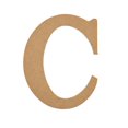 thumbnail image 1 of Plaid Unfinished Wood 5" Letter, C, 1 of 7
