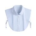thumbnail image 2 of sunsanly Women Fake Collar Lapel Side Strap Single Breasted Solid Color Detachable Collar Casual Style False Collar Accessory, 2 of 8