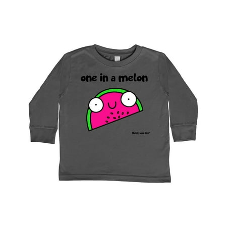 

Inktastic One in a melon Gift Toddler Boy or Toddler Girl Long Sleeve T-Shirt