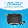 thumbnail image 3 of Mosquito Repellent Outdoor Patio, Bug Repellent Outdoor Electronic Rechargeable Mosquito Repeller, Adapter and 2 Plant-Based Refills Included (Black), 3 of 7