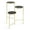 Black, variant on Kate and Laurel Fields Modern Tri Level Plant Stand, White and Gold, 10 x 10 x 30, Decorative Wood and Metal Multi Tiered Planter