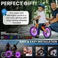 thumbnail image 5 of Activ Life LED Bike Wheel Lights Bicycle Spoke Light for Night Riding Purple 2-Pack, 5 of 8