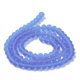 thumbnail image 3 of Transparent Glass Beads Strands Faceted Frosted Rondelle Medium Slate Blue 4mm Hole: 1mm about 113~115pcs/strand 41~42cm, 3 of 4
