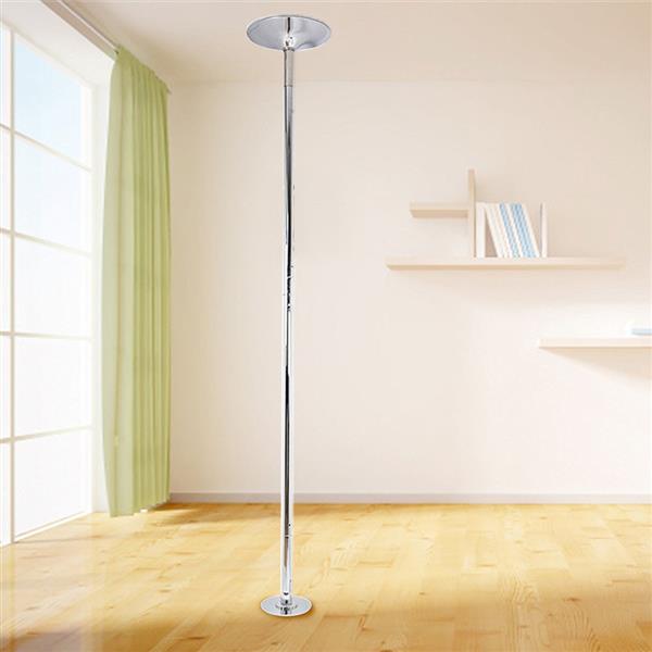 Portable Dance Pole Static Spinning Exercise Fitness Silver - image 3 of 6