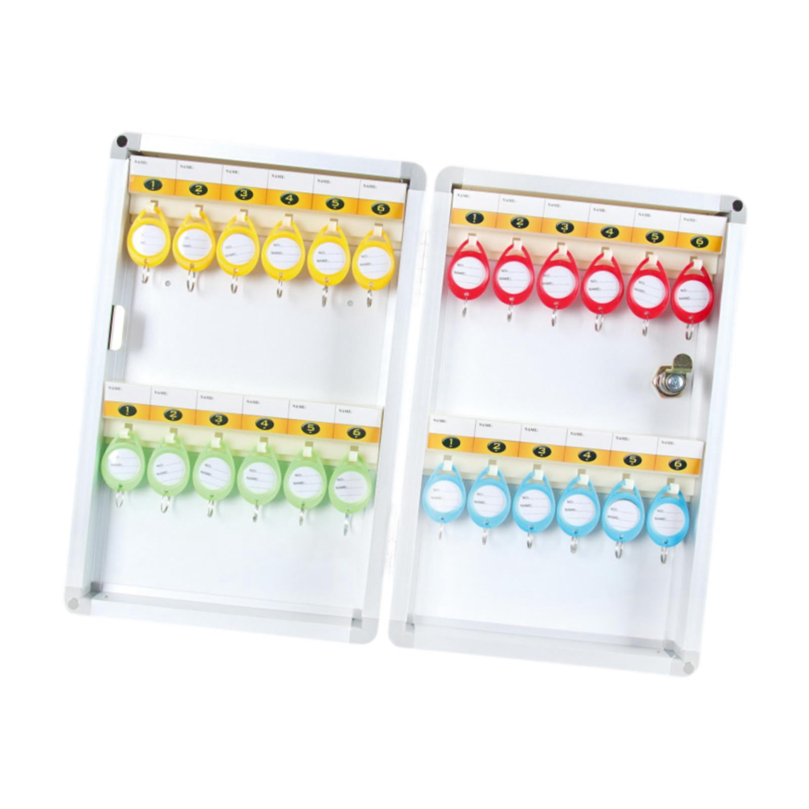 Miulika Key Lock Box Key Cabinet Wall Mounted Storage Case Key Keeping Box Key Keep Case Key Organizer Holder Box for Property Managers 24 Position