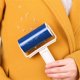 thumbnail image 3 of 4 Pack, Reusable Washable Lint Roller Sticky Lint Remover Pet Hair Remover Cleaner for Clothes, Pet Hairs, Carseats (Blue), 3 of 5