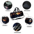 thumbnail image 2 of Cemetery Travel Bag Sports Bag Large Capacity Interior Zipper Pocket Dance Bag for Men and Women - Size 17.7 Inches, 2 of 6