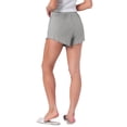 thumbnail image 3 of INSPIRE CHIC Womens Shorts Scalloped Hem Elastic Waist Adjustable Drawstring Ruffle Soft Cozy Sleepwear M Grey, 3 of 6