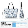 thumbnail image 4 of Disketp Playful Penguins and Snowmen Bolsa de Playa de Gran Capacidad, Bolso Impermeable y a Prueba de Arena para Mujer, Ideal para Playa, Piscina y Natación, 4 of 7