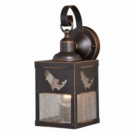 

Vaxcel Missoula 1 Light Bronze Rustic Fish Outdoor Wall Lantern