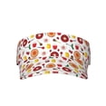 thumbnail image 2 of Kdxio Oriental Cuisine Print Sun Visor Hat Golf Visor Adjustable Velcro Outdoor Sports Cap for Men Women, 2 of 7