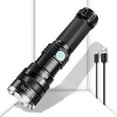 thumbnail image 1 of Flashlight with Rechargeable Batteries Tactical Flashlight with 2 Modes Portable LED 71000 Adjustable For Waterproof Light for Camping Hiking Outdoor Biking, 1 of 7