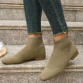 thumbnail image 2 of JUSLIO Womens Boots,Booties Comfort Square Toe Solid Color Fashion Casual Lightweight Boots Plus Size Boots, 2 of 9