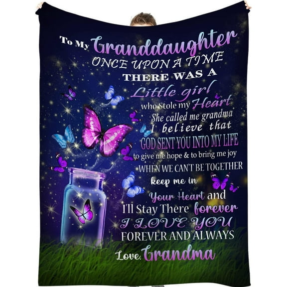 LHSHID Granddaughter Gifts from Grandma Granddaughter Blanket to My Granddaughter Blanket for Birthday Graduation 30"x40"