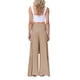 thumbnail image 4 of SAYOO Pantalones de Pierna Ancha para Mujer, Casual, Sueltos, de Color sólido, Cintura Fruncida, Vendaje, Cintura Elástica, Pantalones Femeninos SAYOO  Moda, 4 of 5