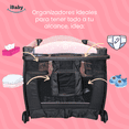 thumbnail image 4 of Cuna Corral Viajero Con Moises Y Cambiador Livorno - IBaby rosa, 4 of 8