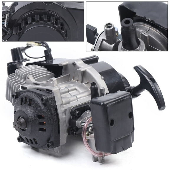 2 Stroke Racing Engine Motor For Bike Mini Pocket Quad Dirt Bike ATV 49cc 2 stroke Engine Racing Motor Mini Pocket Quad Dirt Bike ATV Scooter L7T L7T Pull Start Engine Motor