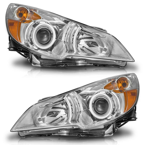 WEELMOTO Headlights for 2010-2014 Subaru Legacy, Headlight compatible with 2010 2011 2012 2013 2014 Subaru Outback 4-Dr Headlamp Replacement Pair