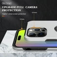 thumbnail image 2 of Case for iPhone 15 Pro Max, 360 Degree Rotation Magnetic Metal Finger Ring Holder Kickstand Magnet Car Mount Holder Inner Silicone with Camera Protection Glossy Anti-Drop Hard Cover - Silver, 2 of 16