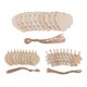 thumbnail image 5 of 10 conversiones de hojas de madera colgantes, adorno de madera para escote Bodhi leaf 80x48x2mm, 5 of 9