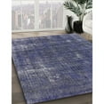 thumbnail image 2 of Ahgly Company Indoor Rectangle Mid-Century Modern Slate Blue Grey Oriental Area Rugs, 7' x 10', 2 of 6
