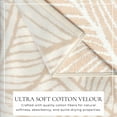 thumbnail image 2 of 100% Cotton Oversized 36" x 68" Tan Thin Palm Leaf Beach & Pool Towels, 2 of 6