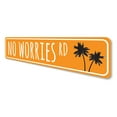 thumbnail image 4 of No Worries Road Novelty Decor, Metal Wall Sign - 4x18 Inches, 4 of 4