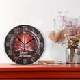 thumbnail image 2 of Ryvnso Christmas Background Wall Clock Non Ticking Silent Kitchen Clock Battery Operated Clocks 10 inch, 2 of 7