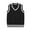 Black, variant on QTBIUQ Knit V-Neck Sweater Waistcoat for Boys Girls Knit Pullover Vest Soft Layering Top Casual School Uniform Outwear