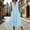 Blue, variant on ClodeEU Women's Summer V Neck Sleeveless Tiered Midi Dress, Loose Fit Casual Flowy Sundress with Pockets Beige,Women's Plus L