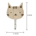 thumbnail image 2 of 5-Piece Set Children's Wall Hooks Wooden Animal Hooks Hassle-Free Setup, 2 of 9