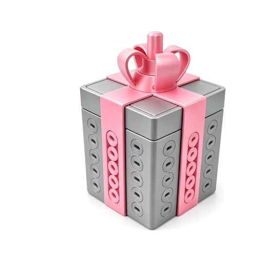Annoying Gift Box Puzzle Box, Reusable Brain Teaser Prank Gift Box with Hidden Compartment for Surprise Storage, Funny Puzzle Challenge for Birthday Party Holiday White Elephant Gag Gifts