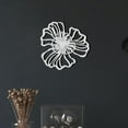 thumbnail image 6 of perfk Floral Wall Hanging Decor Metal Wall Art Decoration for Bathroom Living Room White Large, 6 of 9