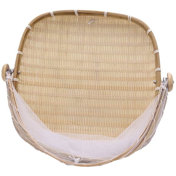GOOHOCHY 1 cesta de picnic sencilla y práctica, hecha a mano, para frutas de cocina (rectangular, S)