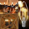 thumbnail image 2 of 2W LED Light Bulb 2700K Warm White E14 Base Candelabra Bulb LED Lamp 20W Equivalent Clear Filament Vintage Style LED Light Bulb, 2 of 7