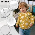thumbnail image 6 of Uorisanigo Girl Long Sleeve Sweatshirt Ruffle Shoulder Daisy Yellow Pullover Tops Casual Long Sleeve Shirts Age 1-8 Kids Oversized Sweatshirts Crewneck Blouse, 6 of 7