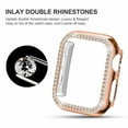 thumbnail image 3 of LEIXIUER 2 Pack Double Diamonds Case Compatible with Apple watch 8 7 41mm 45mm 44mm 40mm 42mm 38mm Accessories Bling Bumper Protector Cover iWatch series 8 7 3 4 5 6 se 2 1, 3 of 8