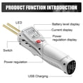 thumbnail image 2 of Cordless Plastic Welder with LCD Display, 5000mAh Rechargeable Battery, Pure Copper Heating Tube - Fast 3-5s Heating, Single-Handed Operation for Bumper/Dashboard Repair, Includes 200 Welding Nails &, 2 of 7