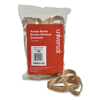 Universal Rubber Bands, Size 62, 2-1/2 x 1/4, 490 Bands/1lb Pack