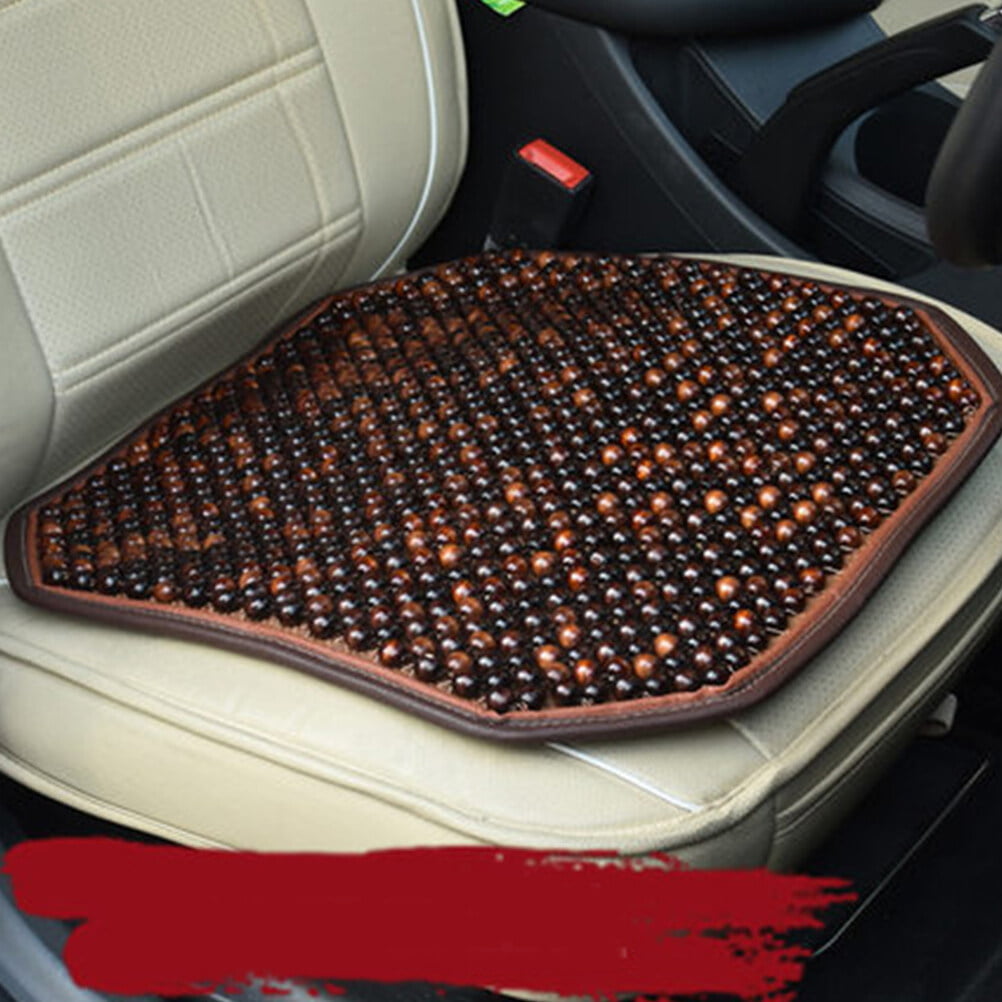 AutoCraft Car & SUV & Truck Seat Cushion, Sand Wood Bead, Universal, Cooling, Easy Fit, Massage, 1 Pack AC2094
