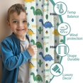 thumbnail image 3 of Blackout Kids Curtains,Light Toned Dinosaur with ROAR Pattern Childrens Insulated Curtains Set Of 2,Bedroom Essentials,Toddler Room Decor 42"x54", 3 of 5