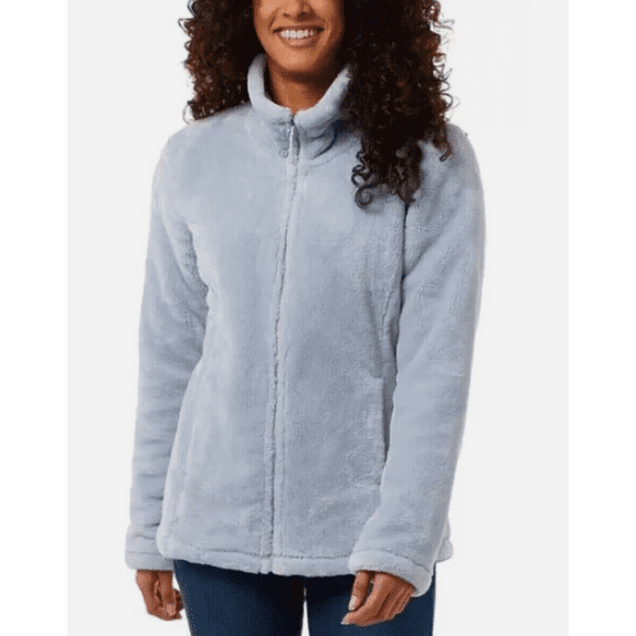 32 Degrees Ladies' Plush Jacket, Arctic Ice, XXL