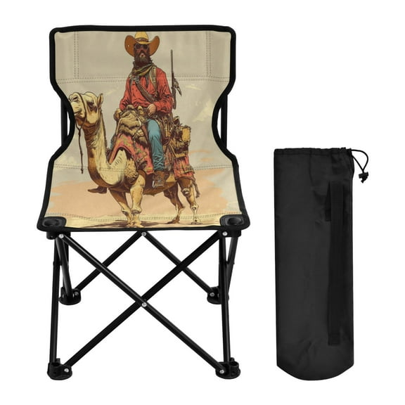 WOBOGO Desert Adventure Hunter Camping Chair Convenient Four Corner Backrest Folding Stool Can Hold Up to 220lbs