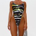 thumbnail image 2 of Gibobby Trajes de Baño para Mujer Bikini Up Jumpsuit Mujer Empuje Traje de baño Empalme Playa Traje de baño Boho Verano Estampado Trajes de baño Tankinis(Multicolor,CH), 2 of 5