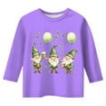 thumbnail image 3 of Xiaowennn Kids St. Paddy's Day Printed 3/4 Quarter Sleeve T Shirt Tops Peplum Casual Girl Clothes 18 Months to 24 Months, 3 of 3