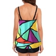thumbnail image 4 of Womens Tankini Swimsuits For Women Tummy Control Bathing Suits Women Two Piece Plus Size Modest Swimwear Top With Shor, 4 of 9