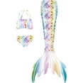 thumbnail image 1 of Mermaid Tails for Swimming for Girls Kids Swimsuits Costumes Tale Bathing Suit Bikini Set（No Monofin）_Special Gift, 1 of 5